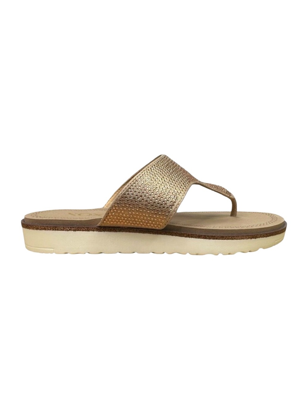XOXO Dorcie Sandals - Rose Gold Rhinestones - Size 7